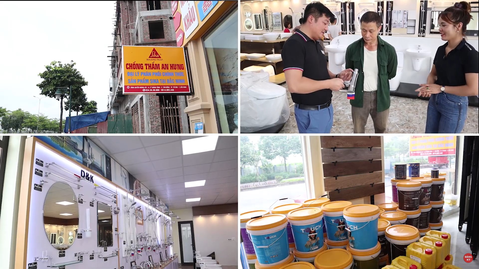 showroom thiết bị vệ sinh thiết bị phòng tắm DK